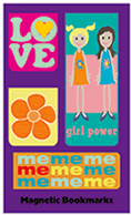 magnetic bookmark - girl power