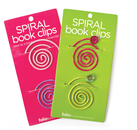 Spiral Book Clips